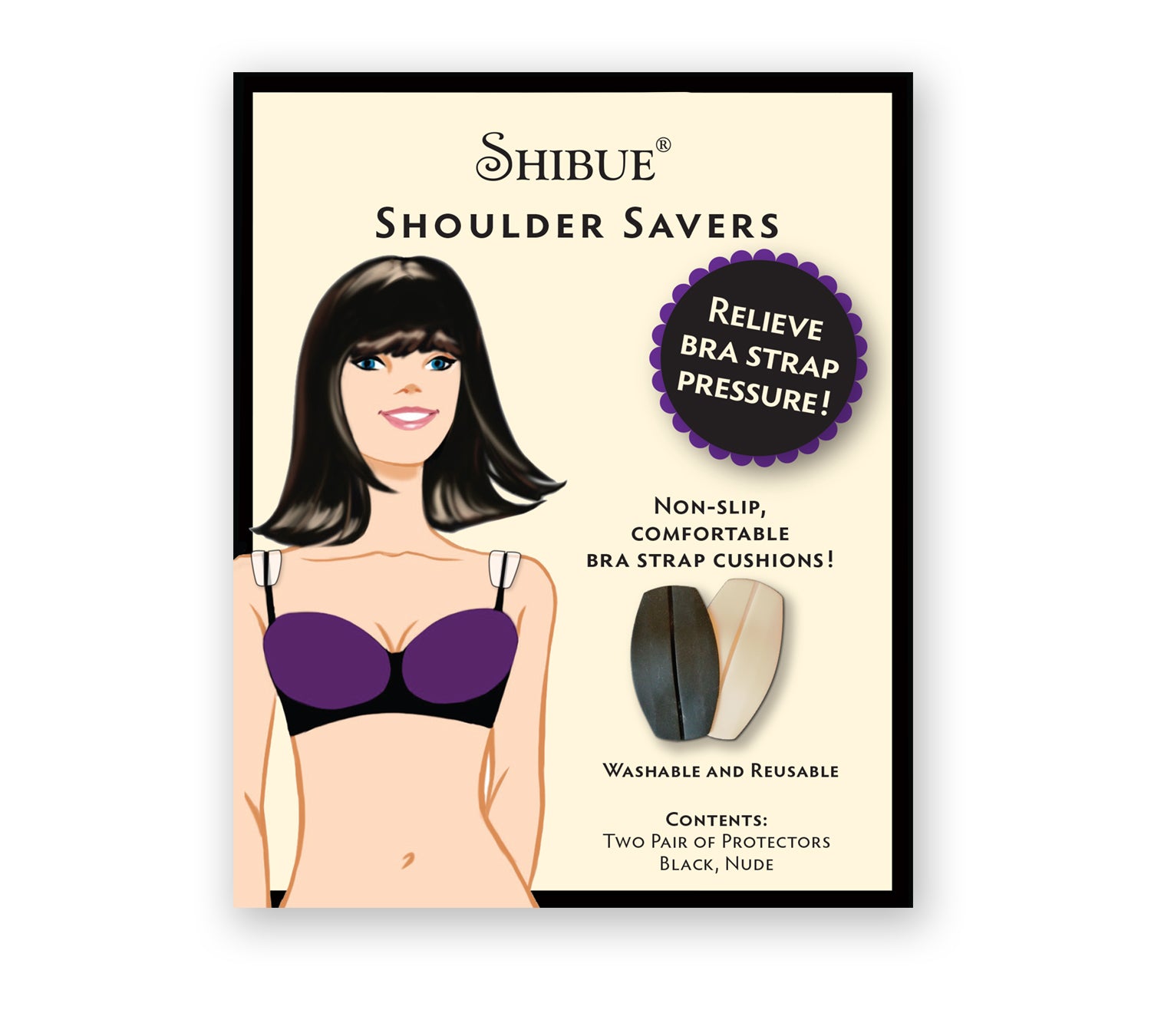 Ladies Soft Shoulder Protectors Pads Nude Silicone Bra Strap