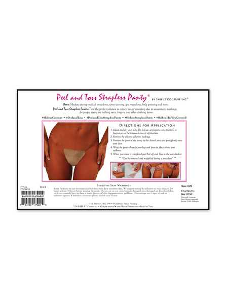 Strapless Underwear Prevents Panty Lines — Shibue Couture Strapless Panty